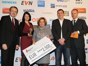 SPORT VISION beim Löwenherzpreis 2014 mit Matthias Stadler, Karin Renner, Stefan Zach EVN